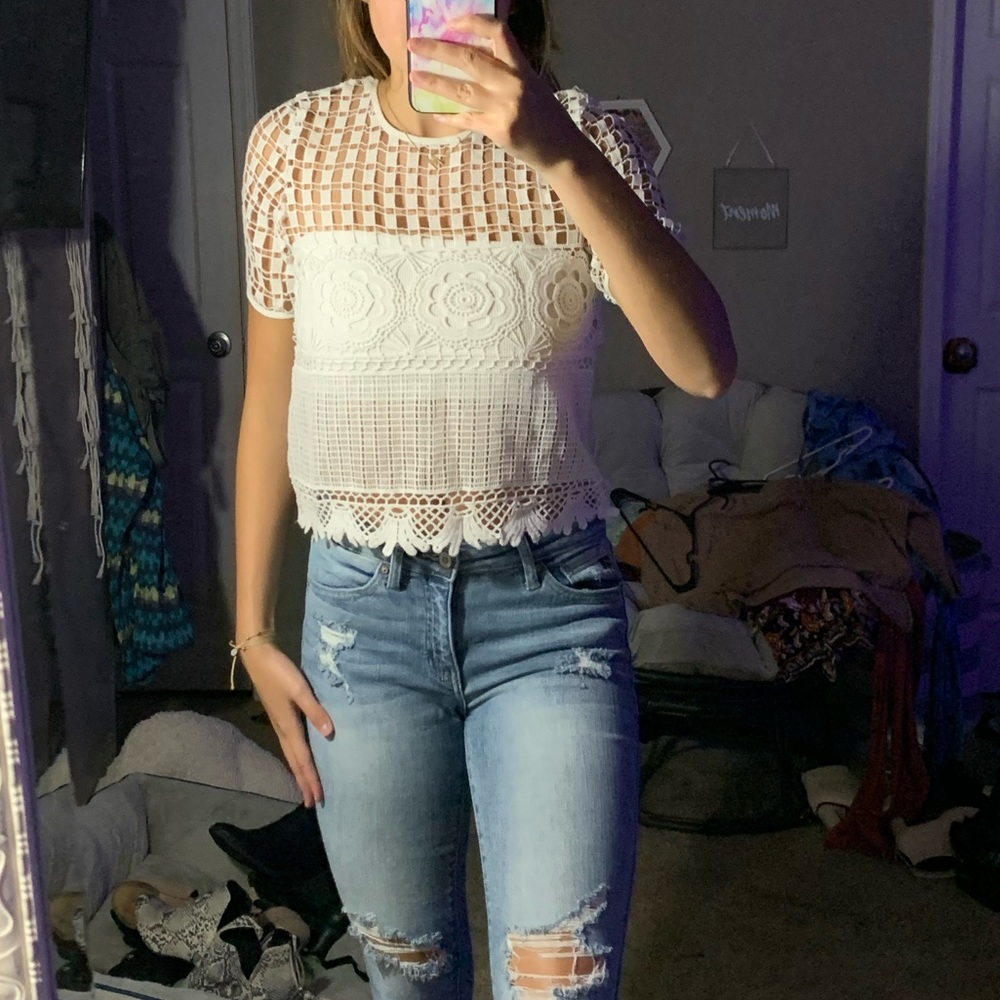 White Transparent Top